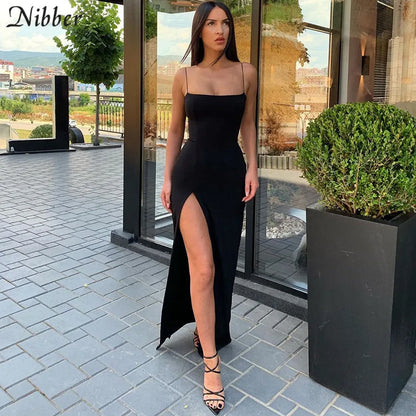 Pasión™ High-Slit Satin Gown