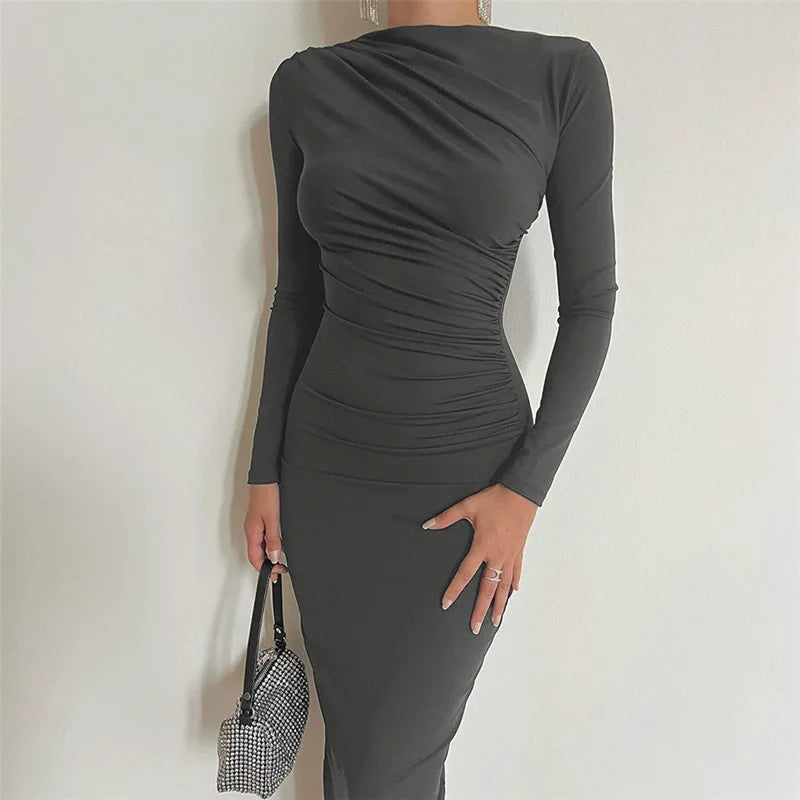 Minimalist Essence™ Fitted Midi Dress