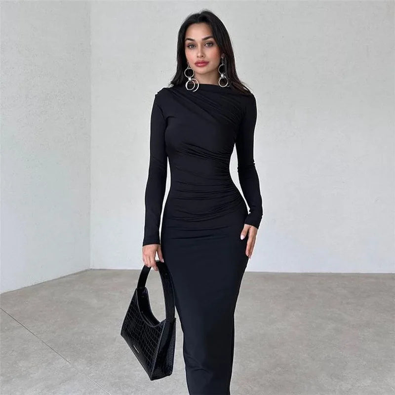 Minimalist Essence™ Fitted Midi Dress