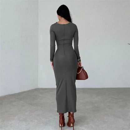 Minimalist Essence™ Fitted Midi Dress