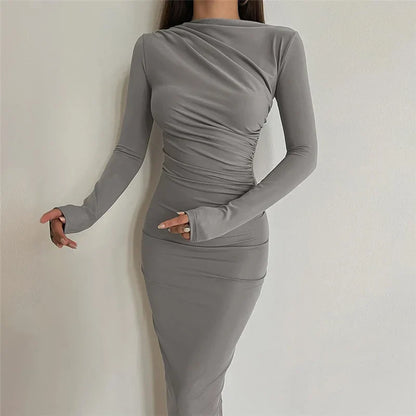 Minimalist Essence™ Fitted Midi Dress