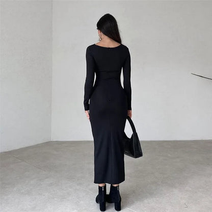 Minimalist Essence™ Fitted Midi Dress