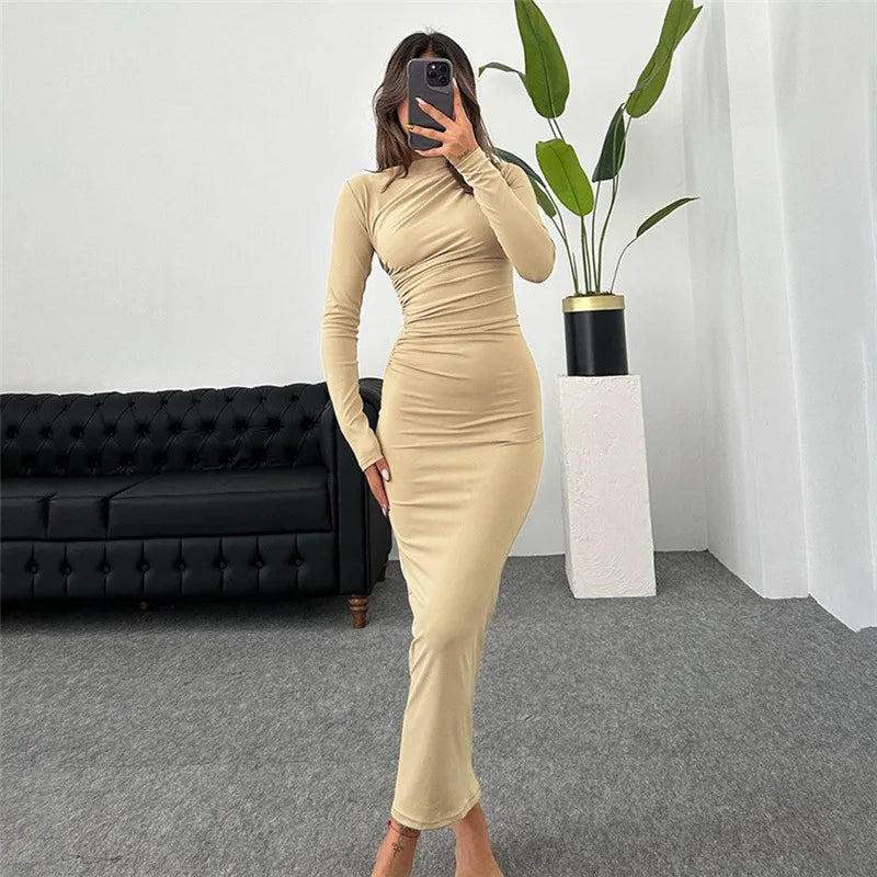 Minimalist Essence™ Fitted Midi Dress